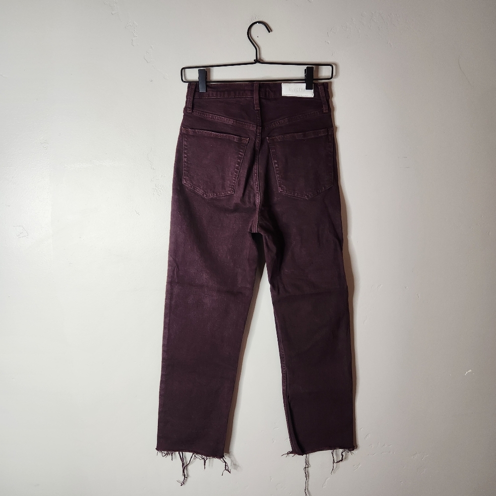 Re/Done 90's High Rise Loose Wine Dipped Size 26 - Picture 4 of 9